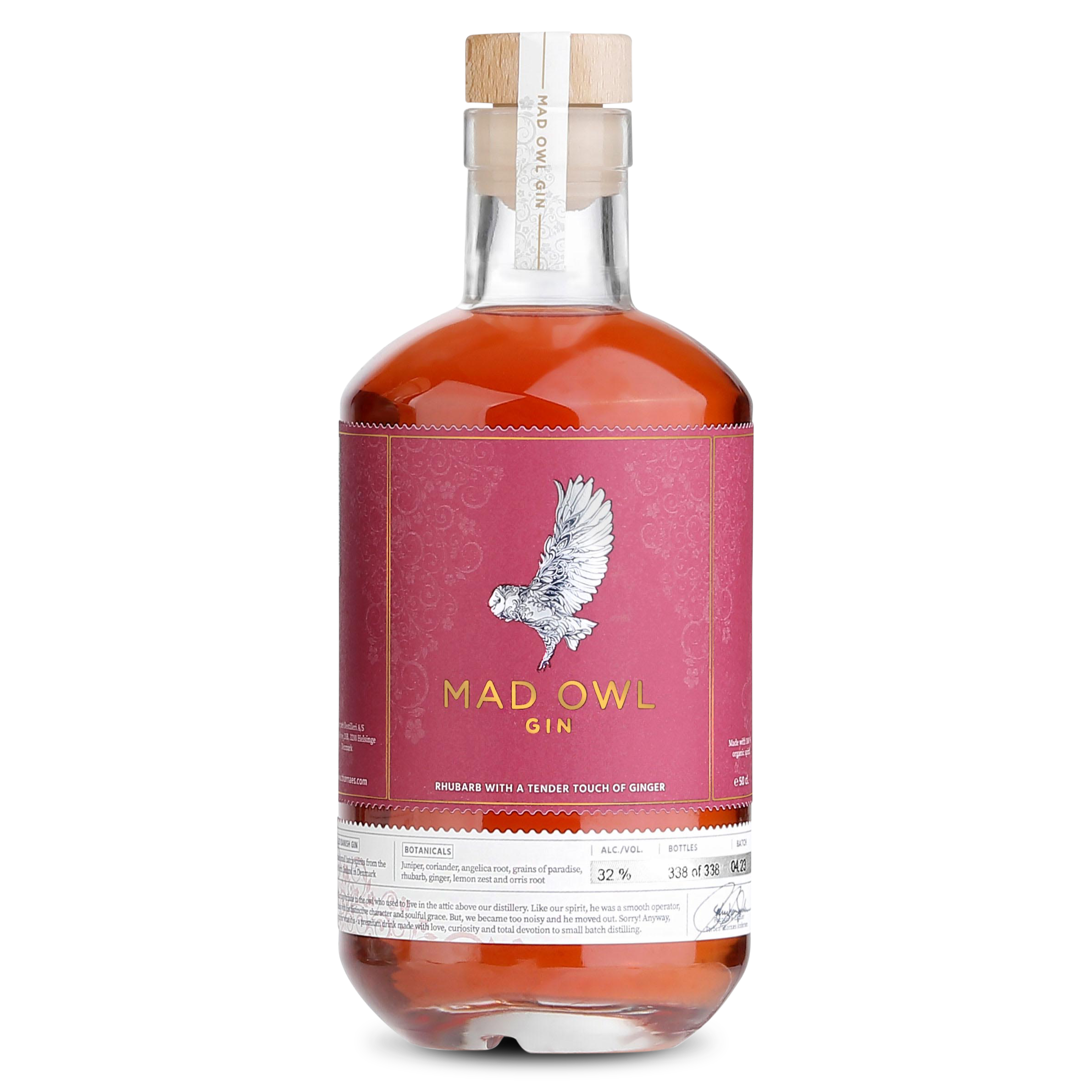 Mad Owl Gin Liqueur - Rhubarb