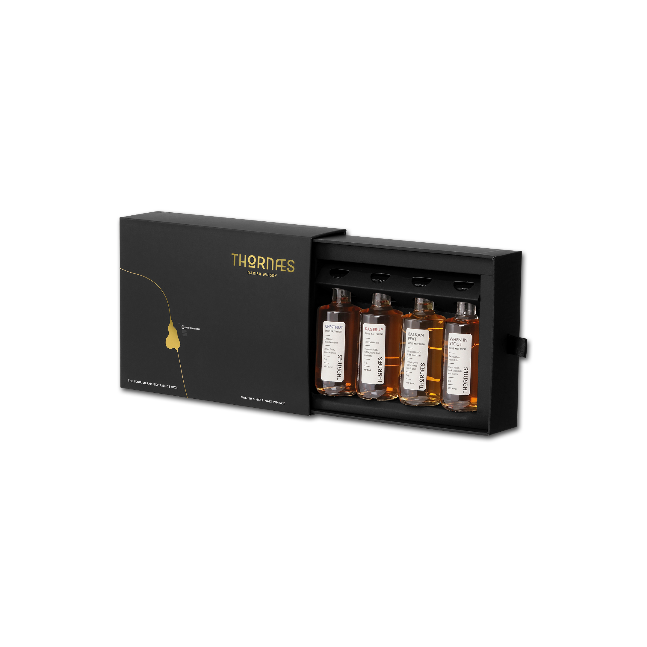 Thornæs Whisky Gift Box - 4 x 5 cl.