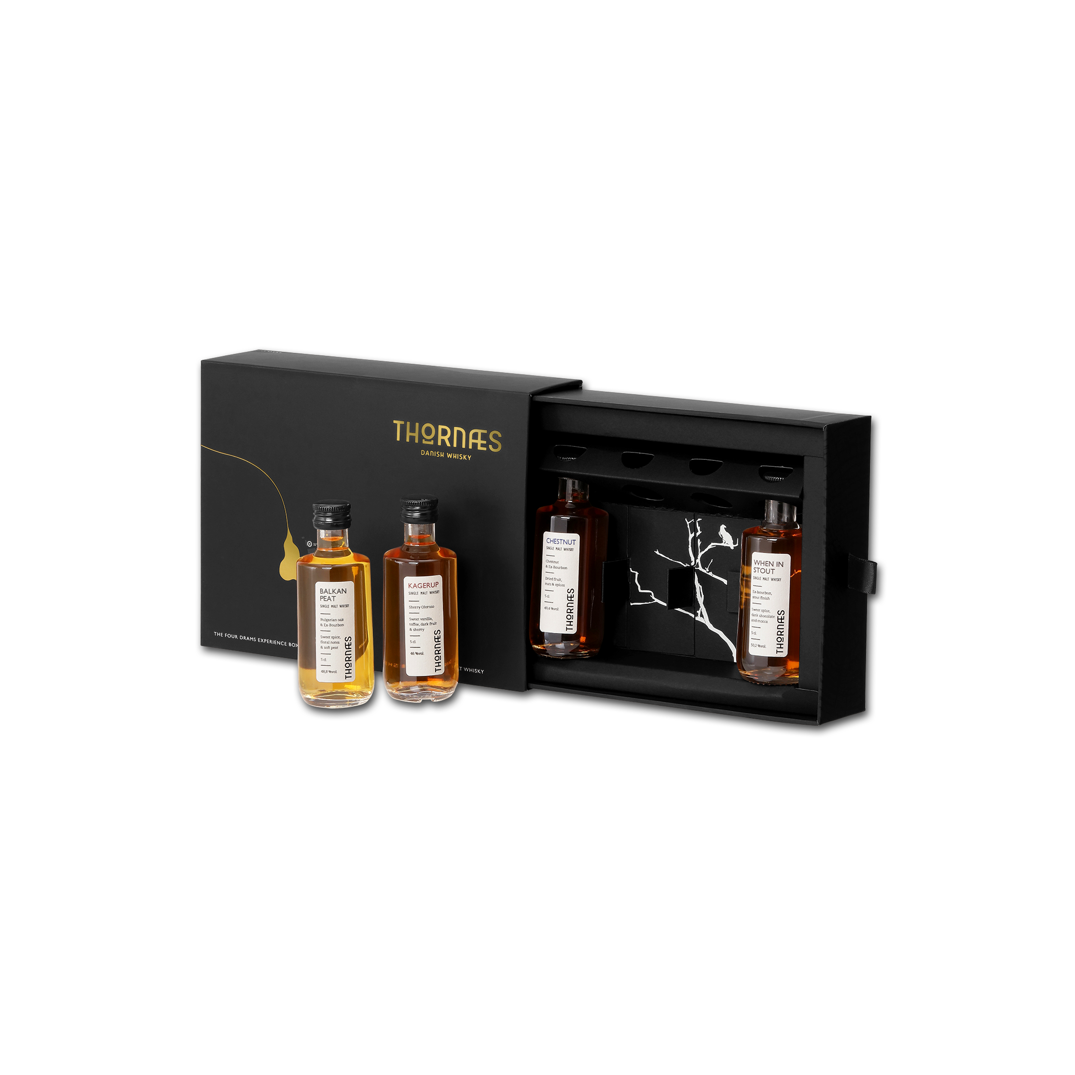 Thornæs Whisky Gift Box - 4 x 5 cl.