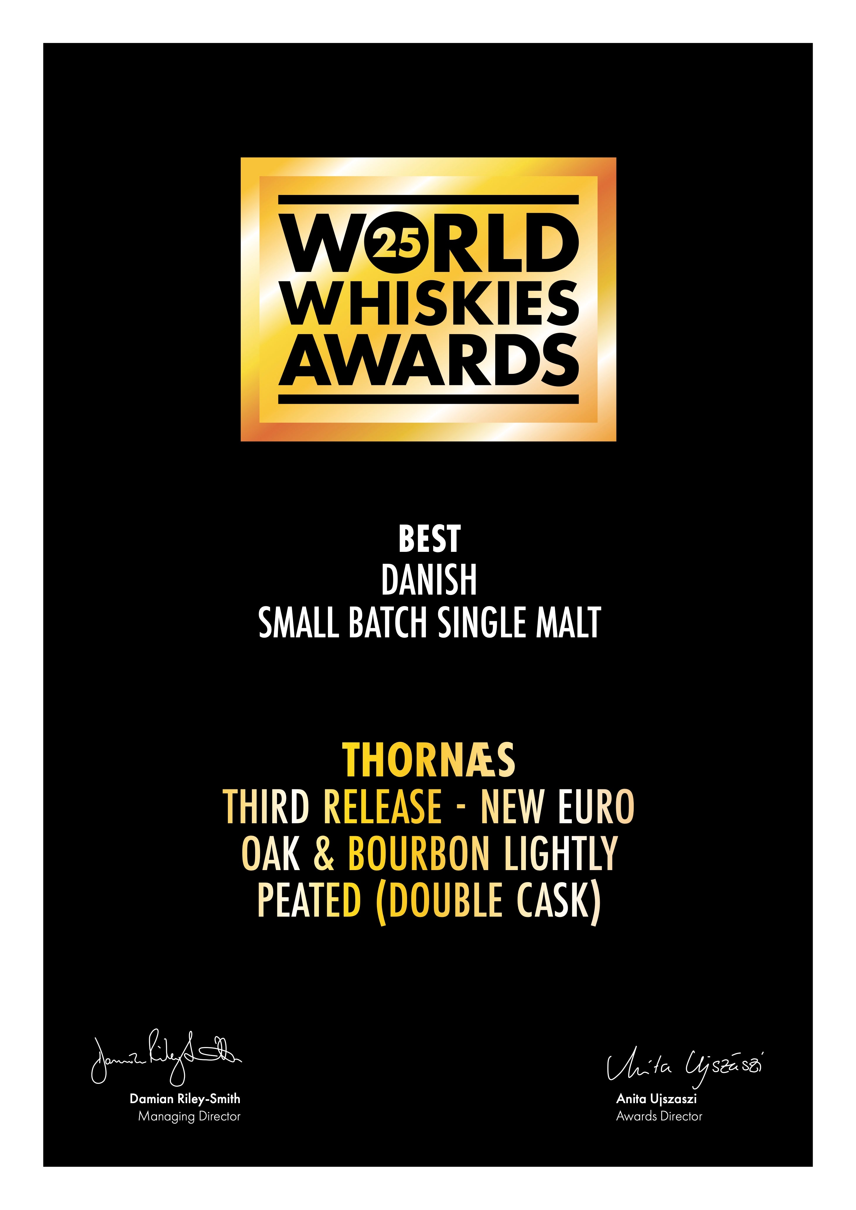 Thornæs Danish Whisky, Single Malt - 3rd Release - Peated