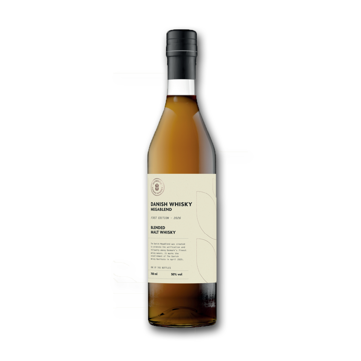 Danish Whisky MegaBlend, 70 cl. v. 50 %vol.