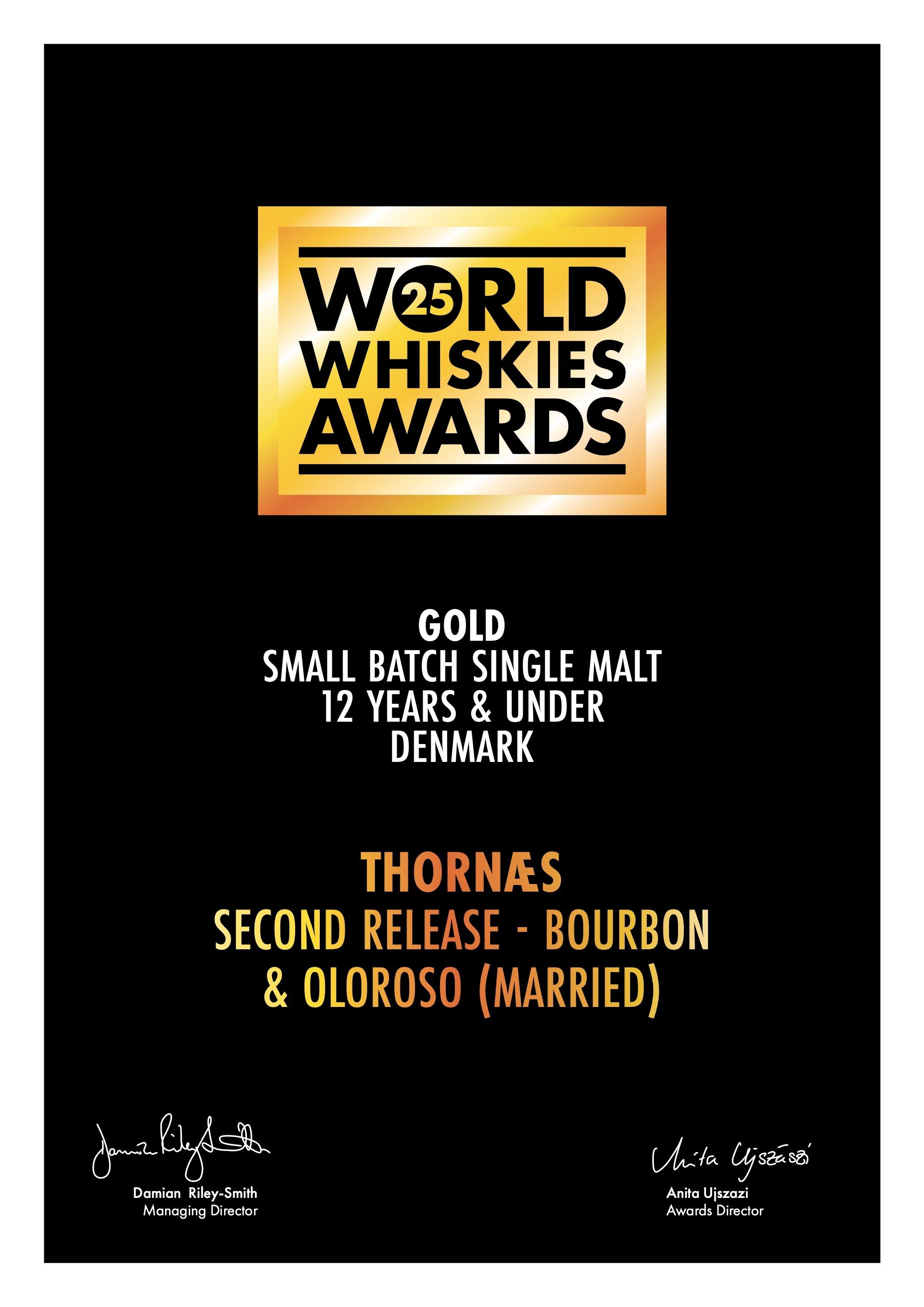 Thornæs Danish Whisky, Single Malt - 2nd Release