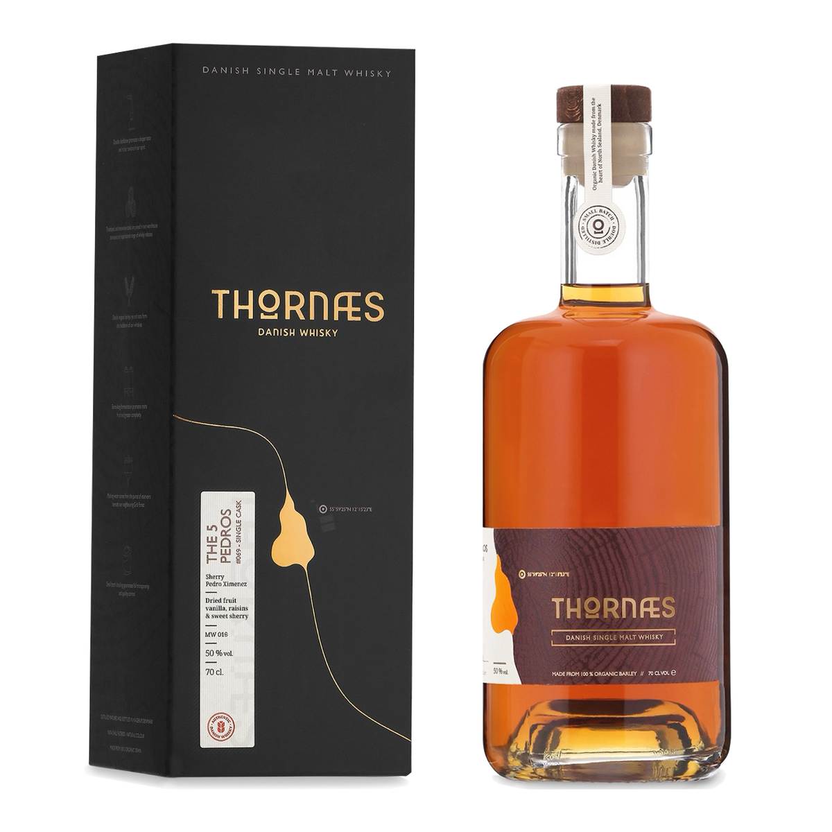 NYHED! Thornæs Danish Whisky: The 5 Pedros - Single Cask #069