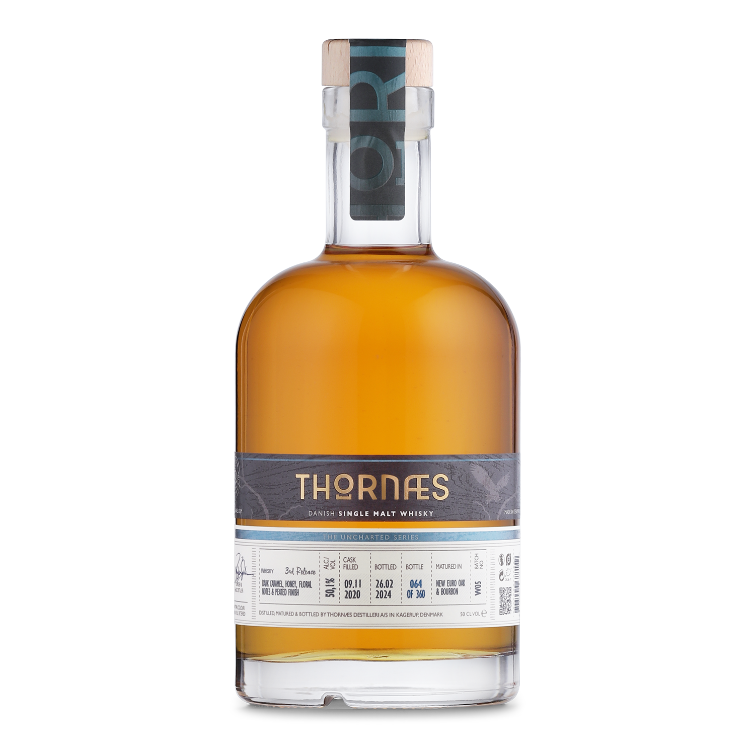 Thornæs Danish Single Malt Whisky - 3rd Release - Peated