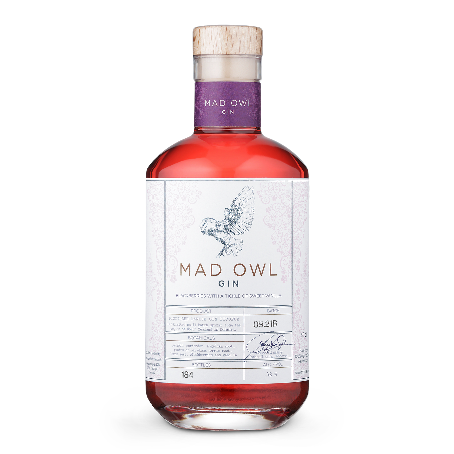Mad Owl Gin Liqueur - Blackberries